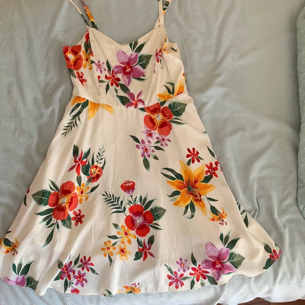 Hawaiian Print Dress